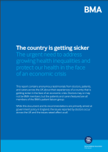 The country is getting sicker: The urgent need to address growing health inequalities and protect our health in the face of an economic crisis